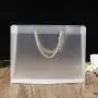 Sacs d’achat en PVC transparent personnalisés avec logo, pliables, vente en gros Sacs d’achat en PVC transparent personnalisés avec logo, pliables, vente en gros