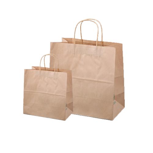 Reusable Kraft Paper Bag Eco Friendly Shopping Paper Garment Bags With Logos