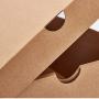 Wholesale Handmade Recyclable Kraft Paper Shoes Packaging Box With Custom Own Design Logo