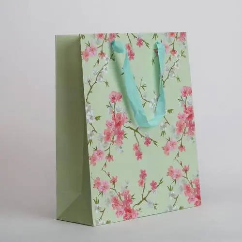Good Quality Easy Shipping Delicate Environmental Paper Gift Packaging Bags With Ribbon Tie Handle Good Quality Easy Shipping Delicate Environmental Paper Gift Packaging Bags With Ribbon Tie Handle