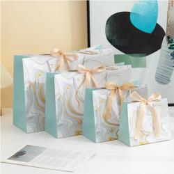 Wholesale Hot Selling Reasonable Good Quality Paper Bags Gift Packaging With Ribbon Tie Handle