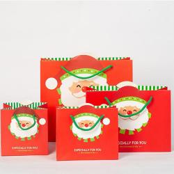 Wholesale Hot Selling High Quality Christmas Paper Gift Packaging Bags With Custom Logo
