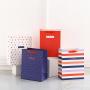 Customized Classic Portable Recycled Striped Wave Dot Boutique Shopping Paper Gift Bags Packaging