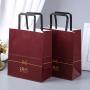 Custom Logo Low Price Luxury Retail Gift Shopping Paper Bag With Ribbon Handles