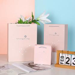 Special Design High Quality Different Colors Delicate Boutique Shopping Paper Gift Bags With Custom Own Logo
