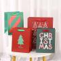 Wholesale Good Quality Custom Logo Simple Type Recycled Christmas Hard Paper Gift Bag With Handle