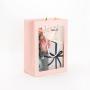 Customized New Design High Quality Delicate Paper Gift Bag Packaging With Clear Opening Window