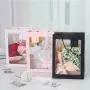 Individuell gestaltete neue Design-Papier-Geschenktüten Verpackung mit transparentem Fenster.