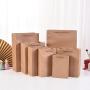 Customized Good Quality Easy Shipping Blank Eco-friendly Kraft Paper Garment Shopping Packaging Bags With Logo Print