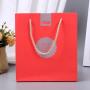 Wholesale Personality Custom Logo Printed Brand Retail Red Small Gift Paper Bag