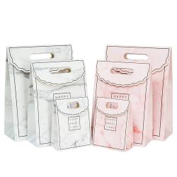 Hot Selling High Quality Reusable Luxury Portable Paper Gift Packaging Bag With Custom Own Logo