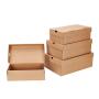 Wholesale Handmade Recyclable Kraft Paper Shoes Packaging Box With Custom Own Design Logo