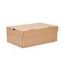 Wholesale Handmade Recyclable Kraft Paper Shoes Packaging Box With Custom Own Design Logo