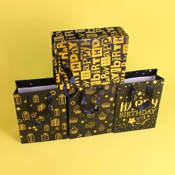 Wholesale Custom Logo Fancy Personalized Printed Christmas Paper Gift Bag