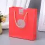 Großhandel Personalisierte Logo-Druck Marken Einzelhandel Rot Kleine Geschenkpapierbeutel