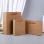 Wholesale Cheap Price Customized Shopping Bags Reusable Brown Bags Kraft Paper
