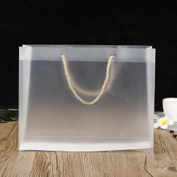 Wholesale Custom Logo Clear Pvc Plastic Shopping Bag Foldable Shopping Bag