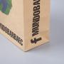 Gift Bag Print Kraft Paper Brown Customized Art Paper Shoes & Clothing Environmental 20*8*6cm or Customized Size Zipper Top
