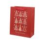 Wholesale Good Quality Custom Logo Simple Type Recycled Christmas Hard Paper Gift Bag With Handle