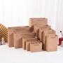 Customized Good Quality Easy Shipping Blank Eco-friendly Kraft Paper Garment Shopping Packaging Bags With Logo Print