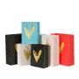 Customized High Quality Luxury Portable Dot Pattern Types Printed Paper Gift Bags With Handles