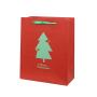 Wholesale Good Quality Custom Logo Simple Type Recycled Christmas Hard Paper Gift Bag With Handle