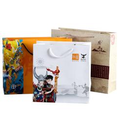 Premium Custom Print Luxury Brand Boutique Paper Shopping Bags With Handle