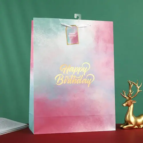 Creative Design Reasonable Colorful Gold Stamping Paper Packaging Gift Bag With Custom Printing Logo Creative Design Reasonable Colorful Gold Stamping Paper Packaging Gift Bag With Custom Printing Logo