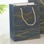 Wholesale Simple Delicate Gold Stamping Printed Paper Gift Packaging Bag With Custom Design Logo