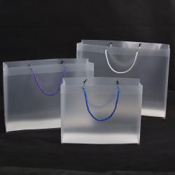 Tote Bag Shopping Bag Transparent PP PVC Plastic Fancy Factory Custom Logo Printing Screen Printing Customized Environmental