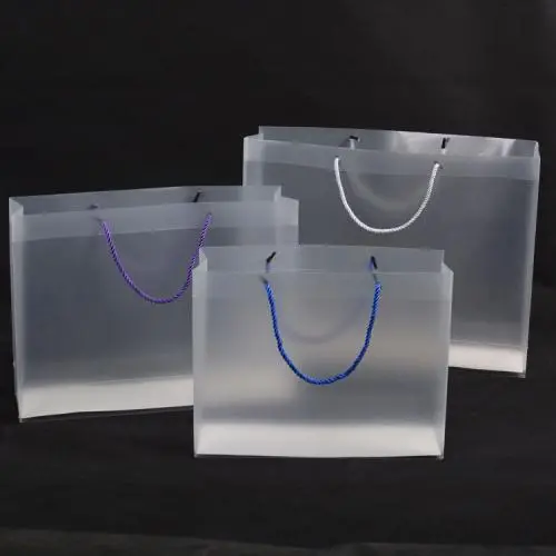 Taschenlampe Einkaufstasche Transparent PP PVC Kunststoff Schönes Fabrikmaßanfertigung Logo-Druck Maßanfertigung Umweltfreundlich