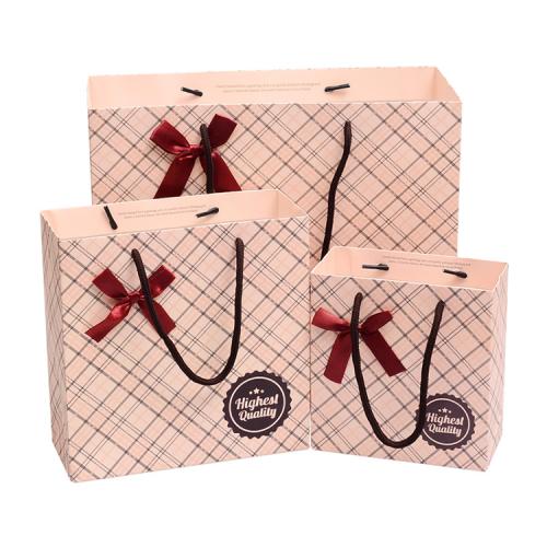 Luxury Comercial Elegant Different Color Paper Gift Bags Packaging With Custom Logo