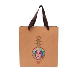 Hot-selling Custom Logo Various Size Luxury Delicate Hard Paper Brand Gift Bag Packaging With Ribbon