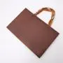 Custom Design Logo Fancy Handmade Single Color Brand Hard Paper Gift Bag With Ribbon Custom Design Logo Fancy Handmade Single Color Brand Hard Paper Gift Bag With Ribbon