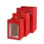 Wholesale New Design Luxury Portable Window White Card Paper Gift Bags With Handles