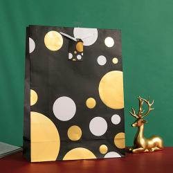 Manufacture Factory Spot Coated Gold Stamping Paper Gift Bag Packaging With Printing Logo