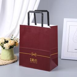 Custom Logo Low Price Luxury Retail Gift Shopping Paper Bag With Ribbon Handles