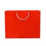 High Quality Manufacture Large Capacity Red Color Printed Paper Packaging Shopping Bags With Custom Logo