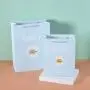 Schöne, individuell bedruckte Gipsblumen-Papierbeutel für Geschenke – Feine Boutiq-Papierbeutel.