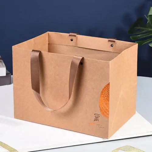 Großhandel Hochwertige Günstige Große Handgemachte Krafpapiertüte Mit Individuellem Logo