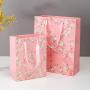 Good Quality Easy Shipping Delicate Environmental Paper Gift Packaging Bags With Ribbon Tie Handle