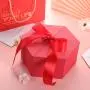 High Quality Luxury Polygonal Hexagonal Easy Shipping Valentine Custom Gift Box With Ribbon Tie High Quality Luxury Polygonal Hexagonal Easy Shipping Valentine Custom Gift Box With Ribbon Tie