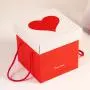 Customized high quality square lid tray wedding gift paper box manufacture with handle Customized high quality square lid tray wedding gift paper box manufacture with handle