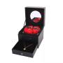 Customized High Quality Romantic Rigid Cardboard Box Textural Jewelry Gift Boxes With Mirror