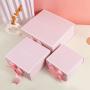 Wholesale Hot-selling Luxury Cardboard Packing Gift Box With Pink Bowknot