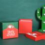 Wholesale customized logo hot sale creative cute Christmas cardboard gift packing box with handle