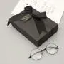 Customized High Quality Black Rigid Glossy Cardboard Gift Boxes With Ribbon Tie