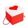 Customized high quality square lid tray wedding gift paper box manufacture with handle Customized high quality square lid tray wedding gift paper box manufacture with handle
