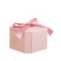 Wholesale Customized Luxury Pink Hexagonal Cardboard Packaging Elegant Gift Boxs