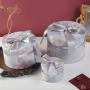 Hot Sale Creative Round Wedding Gift Box Packaging Cover And Tray With Custom Design Logo
